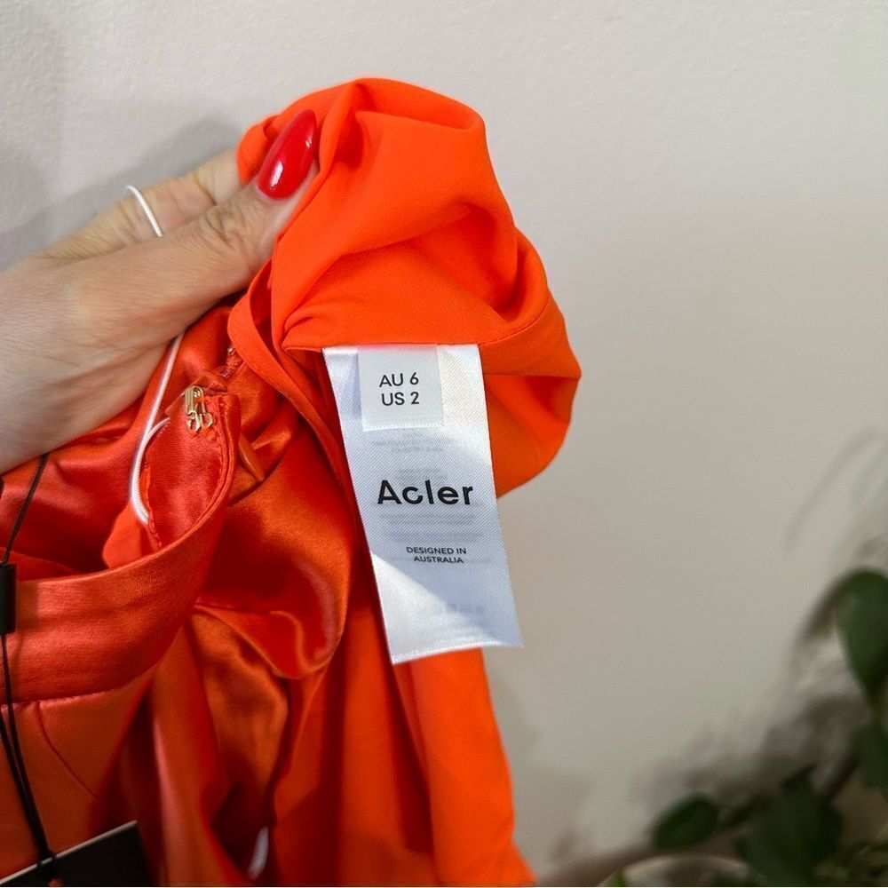 Acler Edenbridge Tangerine Dress - Picture 7 of 8